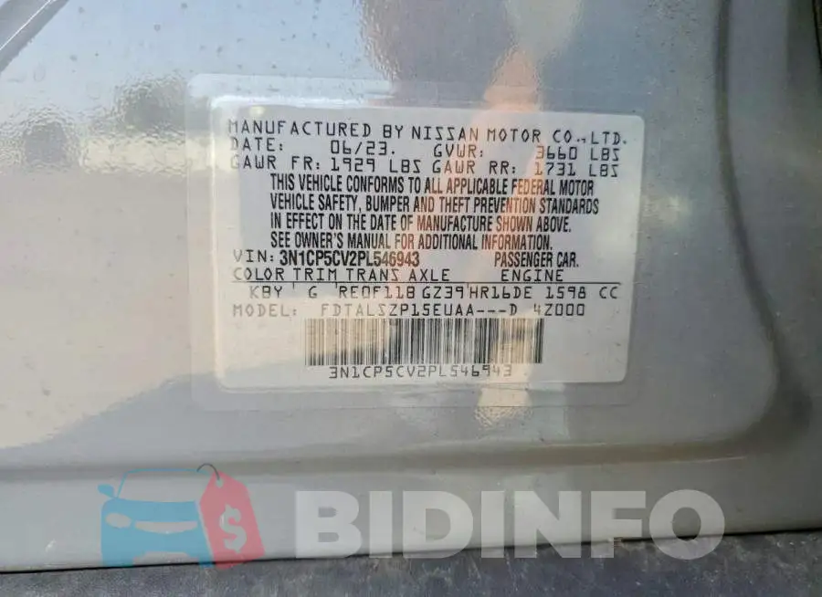 3N1CP5CV2PL546943 Photo# 12