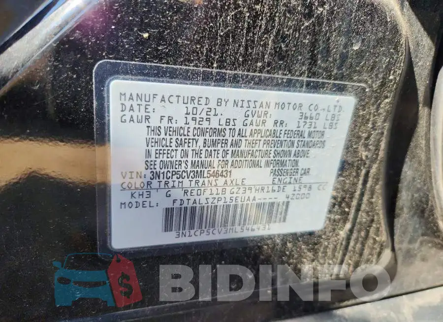 3N1CP5CV3ML546431 Photo# 13