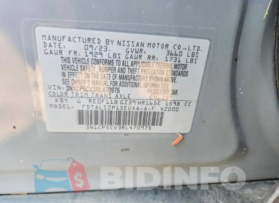3N1CP5CV3RL470975 Photo# 13