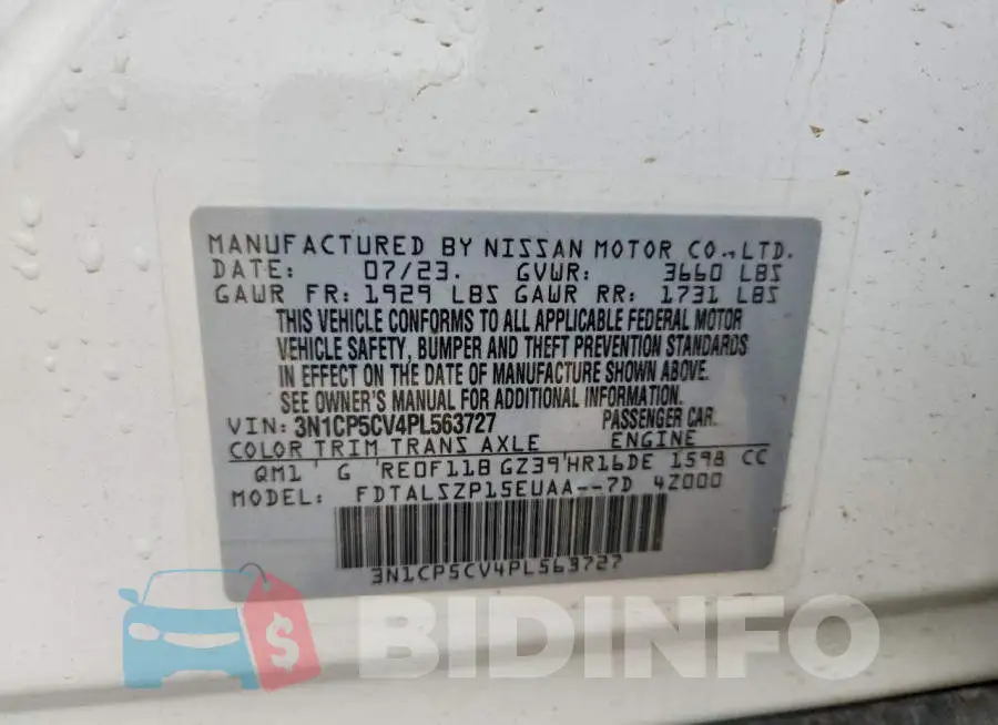 3N1CP5CV4PL563727 Photo# 13