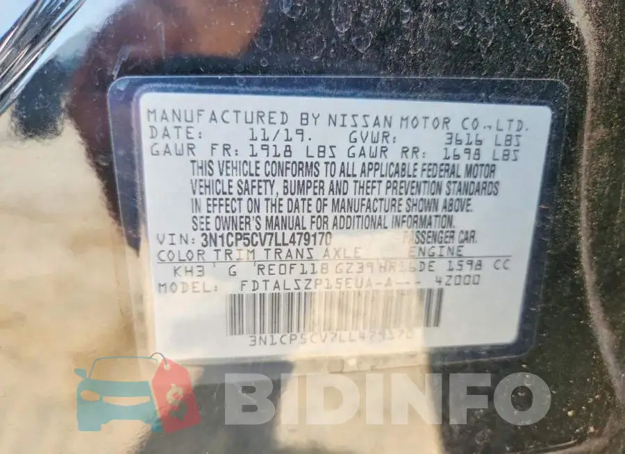 3N1CP5CV7LL479170 Photo# 13