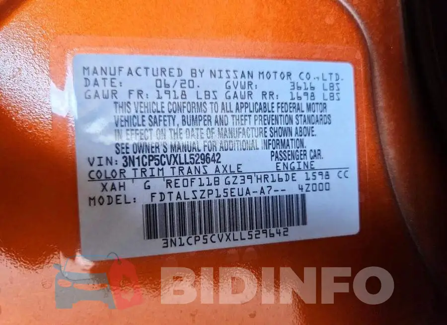 3N1CP5CVXLL529642 Photo# 14
