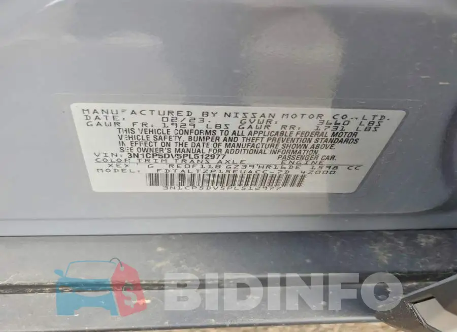 3N1CP5DV5PL512977 Photo# 13