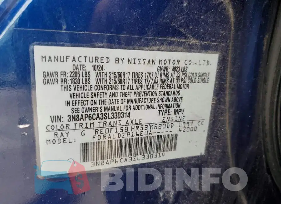 3N8AP6CA3SL330314 Photo# 14