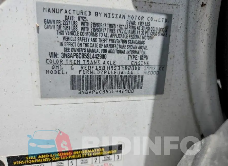 3N8AP6CB5SL442900 Photo# 14