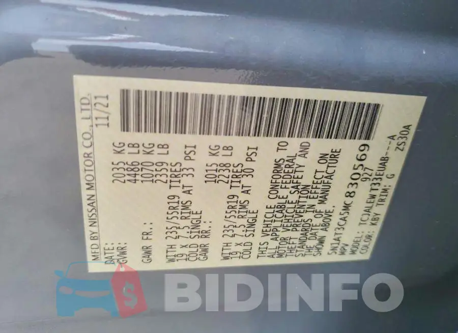 5N1AT3CA5MC830569 Photo# 14