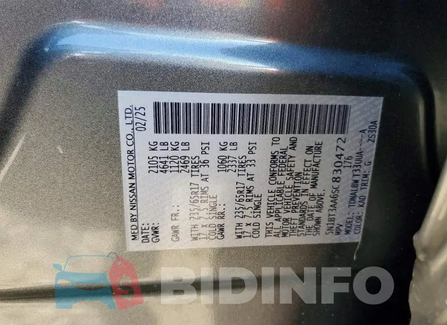 5N1BT3AA6SC830472 Photo# 13