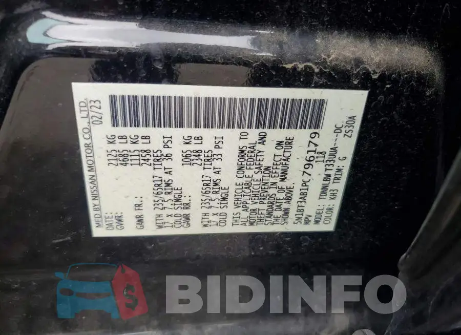 5N1BT3AB1PC796179 Photo# 14