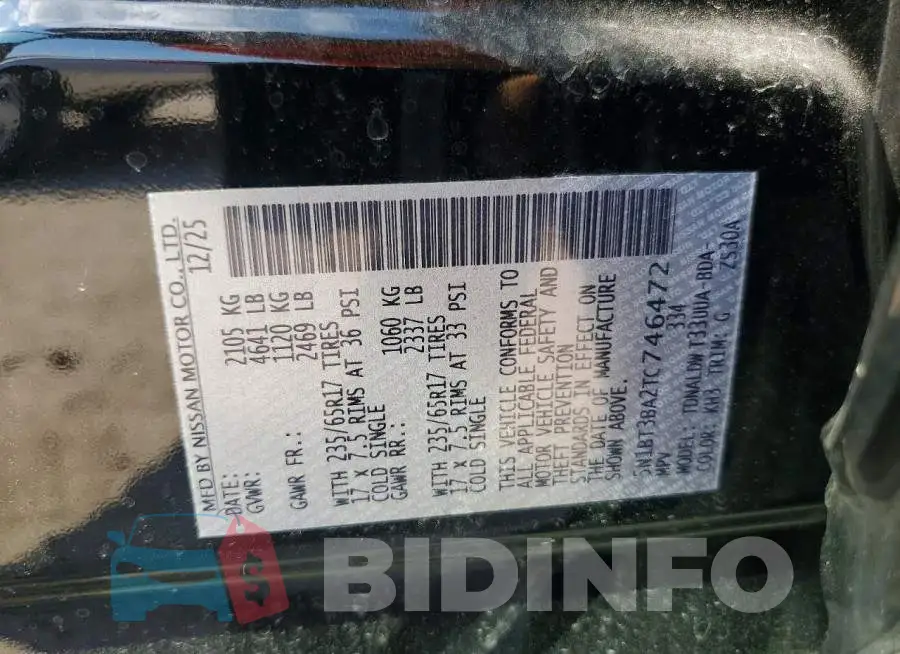 5N1BT3BA2TC746472 Photo# 14