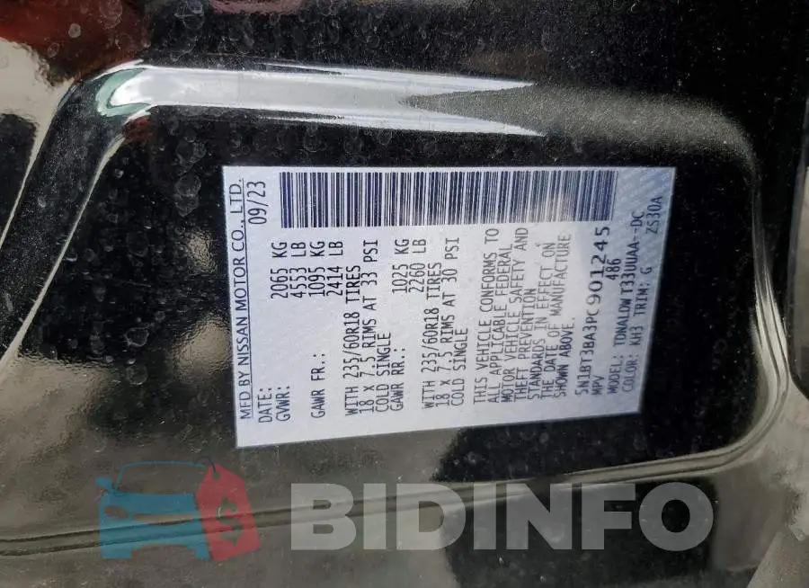 5N1BT3BA3PC901245 Photo# 13