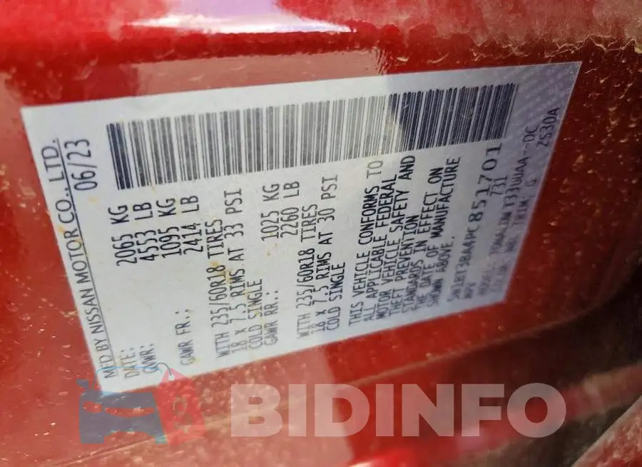 5N1BT3BA4PC851701 Photo# 12