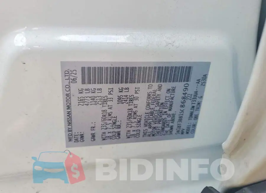 5N1BT3BB1SC868490 Photo# 13