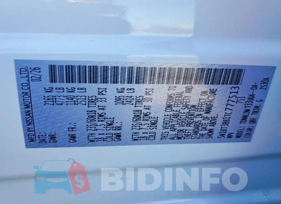 5N1BT3BB1TC777513 Photo# 13