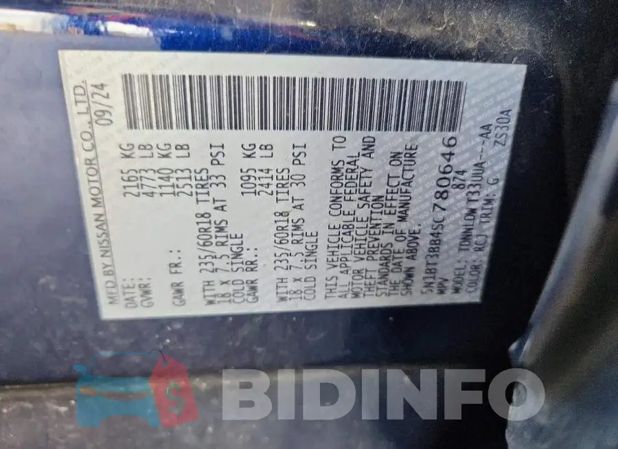 5N1BT3BB4SC780646 Photo# 13