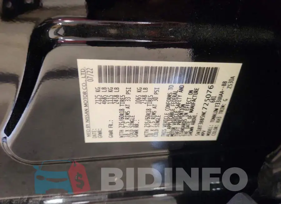 5N1BT3BB5NC725076 Photo# 13