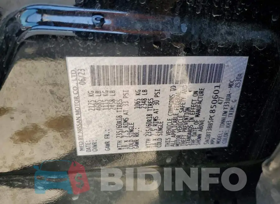 5N1BT3BB5PC850601 Photo# 13