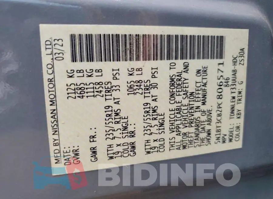 5N1BT3CB2PC806571 Photo# 12