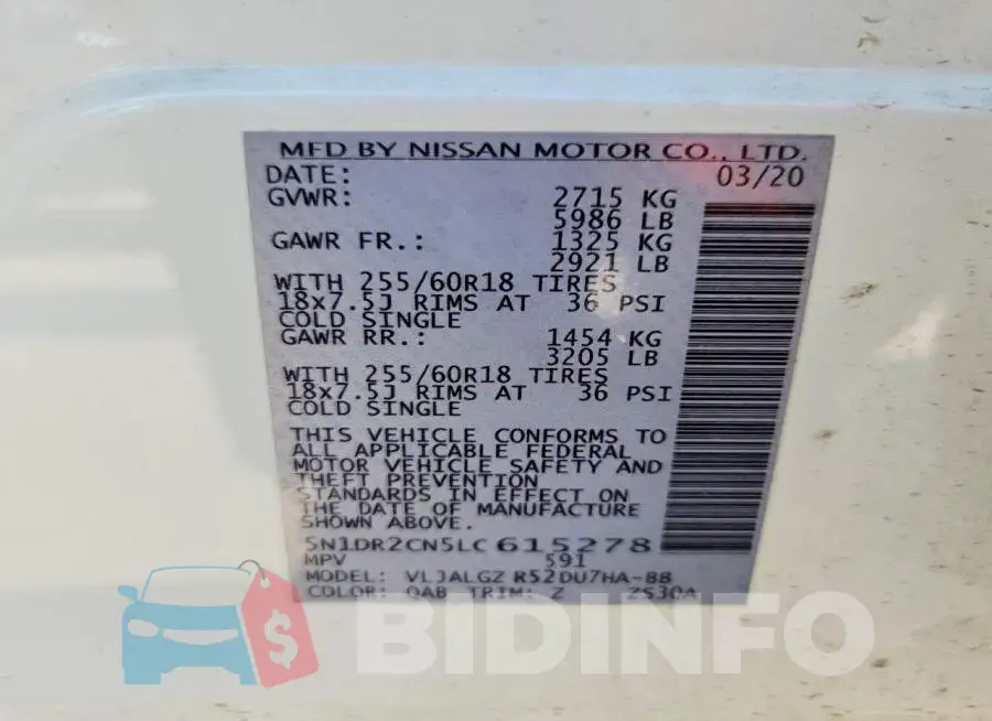 5N1DR2CN5LC615278 Photo# 13