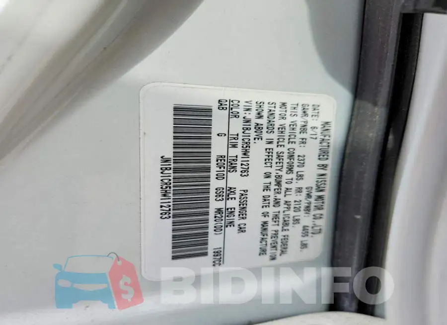 JN1BJ1CR5HW112763 Photo# 13
