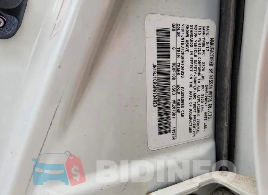 JN1BJ1CR6HW104820 Photo# 12