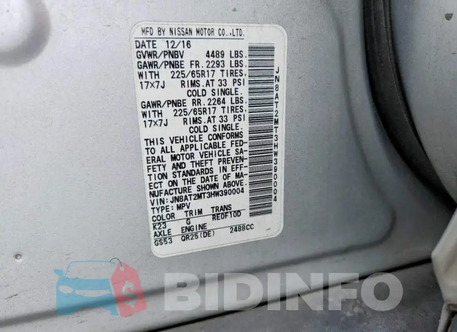 JN8AT2MT3HW390004 Photo# 13