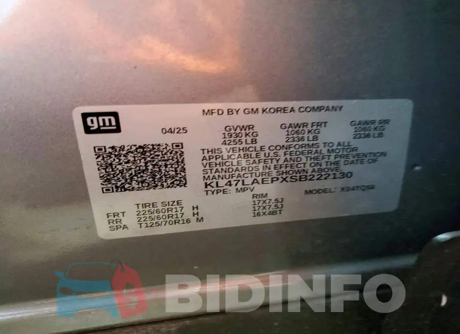 KL47LAEPXSB222130 Photo# 13