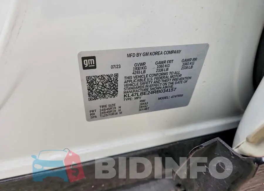 KL47LBE24RB034157 Photo# 13