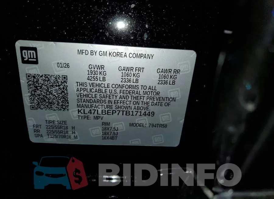 KL47LBEP7TB171449 Photo# 13