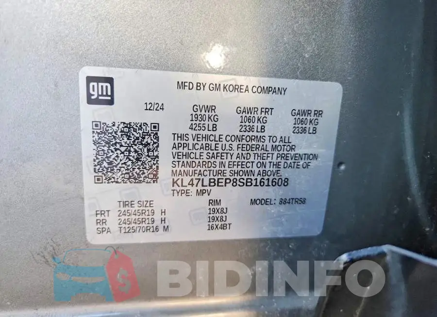 KL47LBEP8SB161608 Photo# 13
