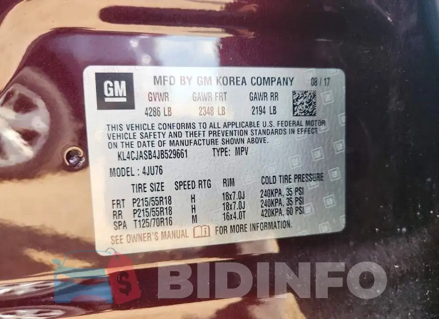 KL4CJASB4JB529661 Photo# 12