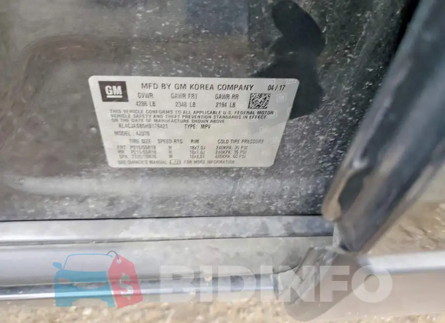 KL4CJASB5HB179421 Photo# 13