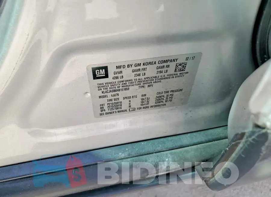 KL4CJASB6HB151059 Photo# 12