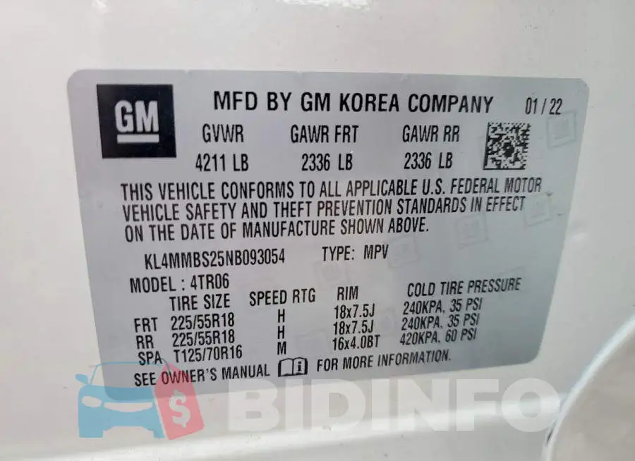 KL4MMBS25NB093054 Photo# 14
