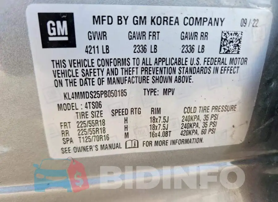 KL4MMDS25PB050185 Photo# 12