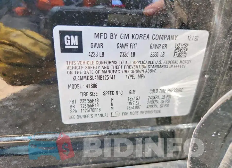 KL4MMDSL4MB125141 Photo# 12