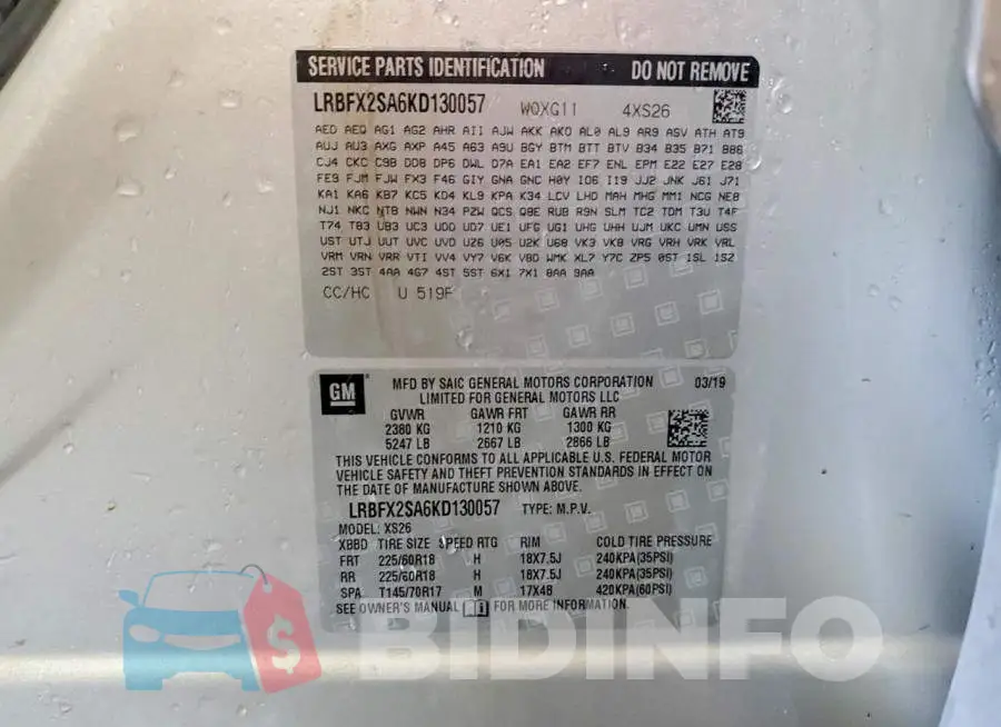 LRBFX2SA6KD130057 Photo# 14