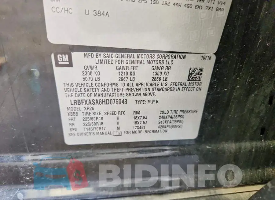 LRBFXASA8HD076943 Photo# 14