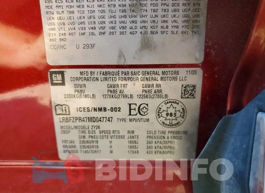 LRBFZPR47MD047747 Photo# 14