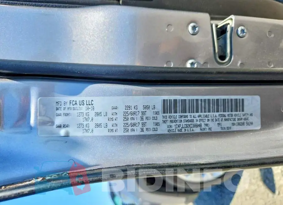 1C4PJLCB2KD308048 Photo# 14