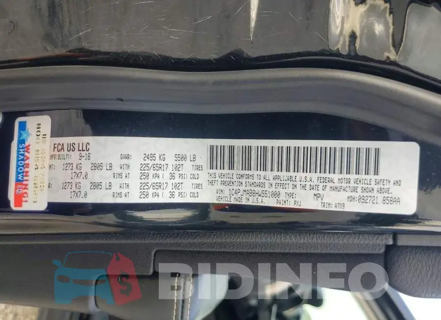 1C4PJMAB8HW551000 Photo# 14