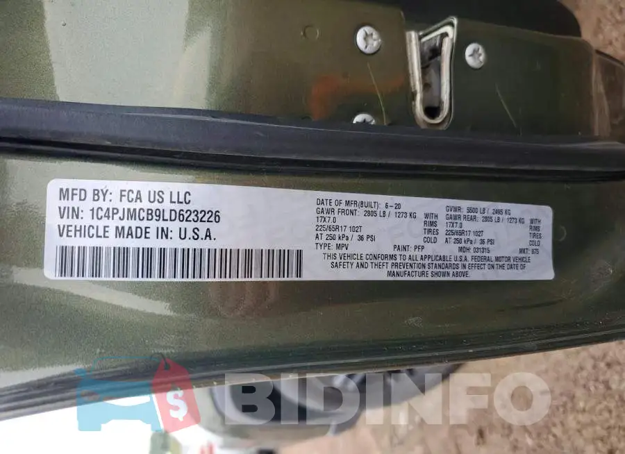1C4PJMCB9LD623226 Photo# 13