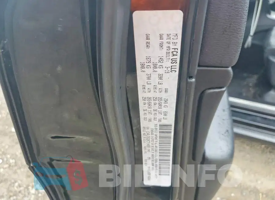 1C4RJFBG2KC714036 Photo# 13