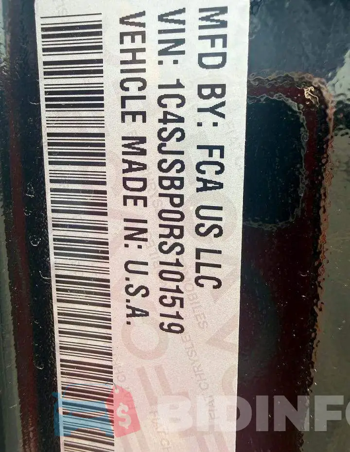 1C4SJSBP0RS101519 Photo# 10