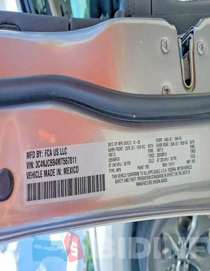 3C4NJCBB4MT567811 Photo# 13