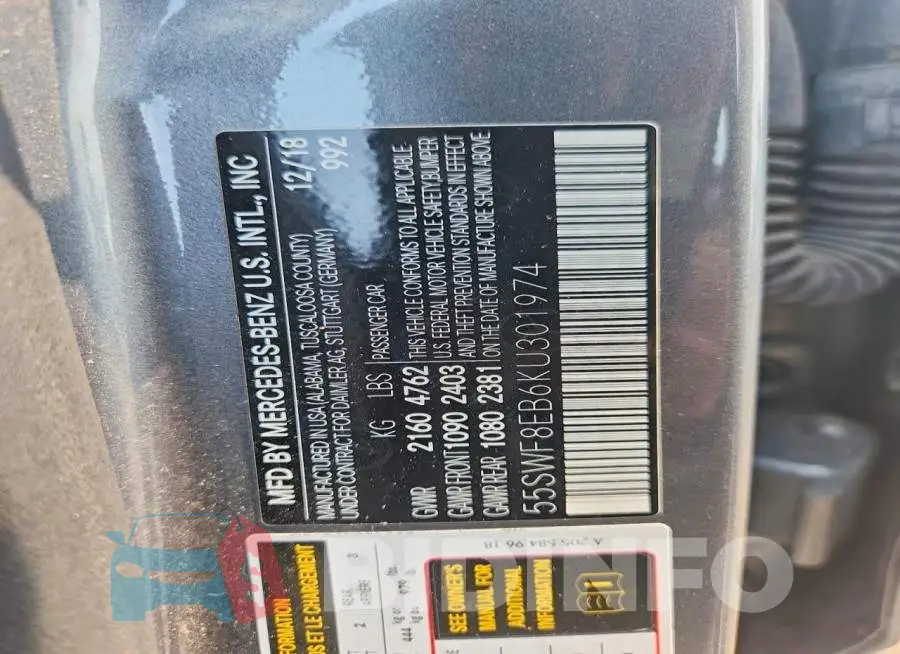55SWF8EB6KU301974 Photo# 12
