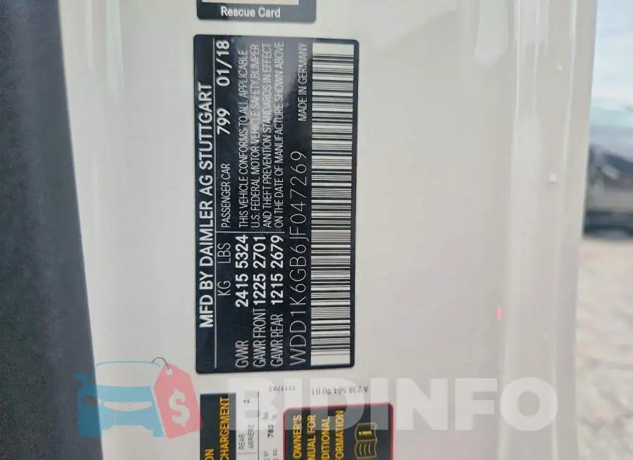 WDD1K6GB6JF047269 Photo# 12