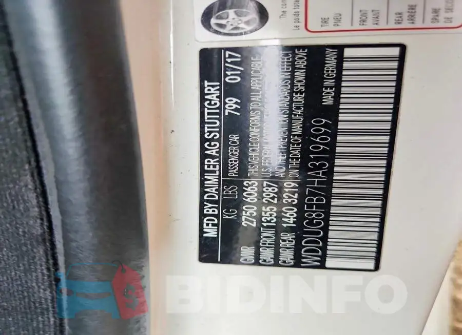 WDDUG8FB7HA319699 Photo# 12