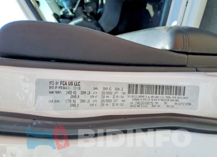 1C4RDJDG1HC691753 Photo# 14