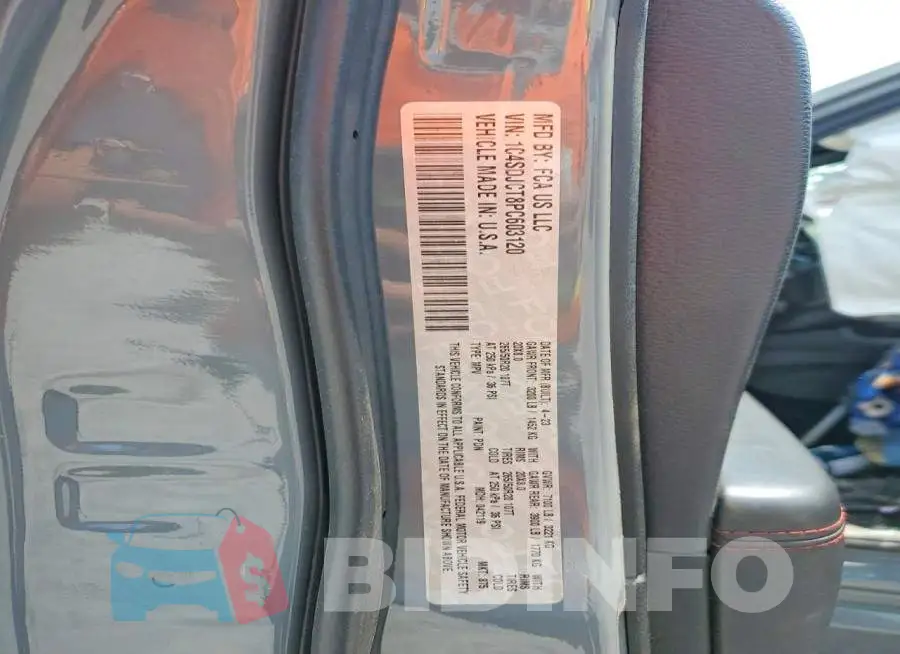 1C4SDJCT8PC603120 Photo# 13
