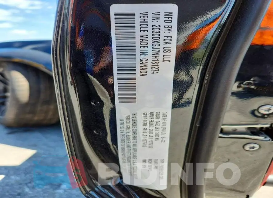 2C3CDXGJ7NH181274 Photo# 13